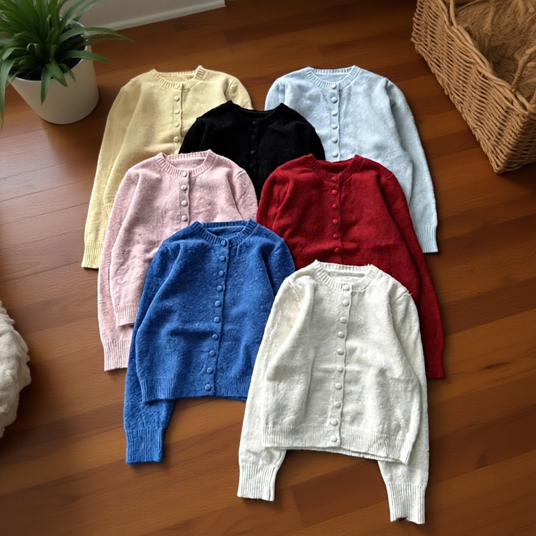 (Hàng QC L1 sẵn) Áo cardigan len lông thỏ mịn chất dày dặn CÚC BỌC tone màu pastel nhẹ nhàng phù hợp cho mùa đông lễ tế