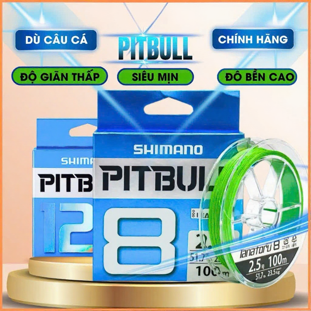Dây Dù Câu Cá PE Pitbull X4 X8 X12 Chống Mài Mòn Cao