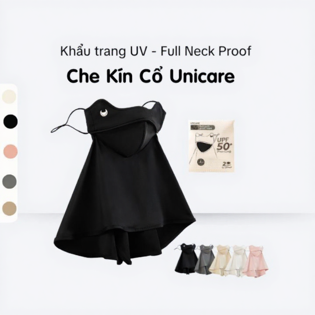 Khẩu Trang Unicare Full Neck Proof Mask Chống Tia UV UPF 50+