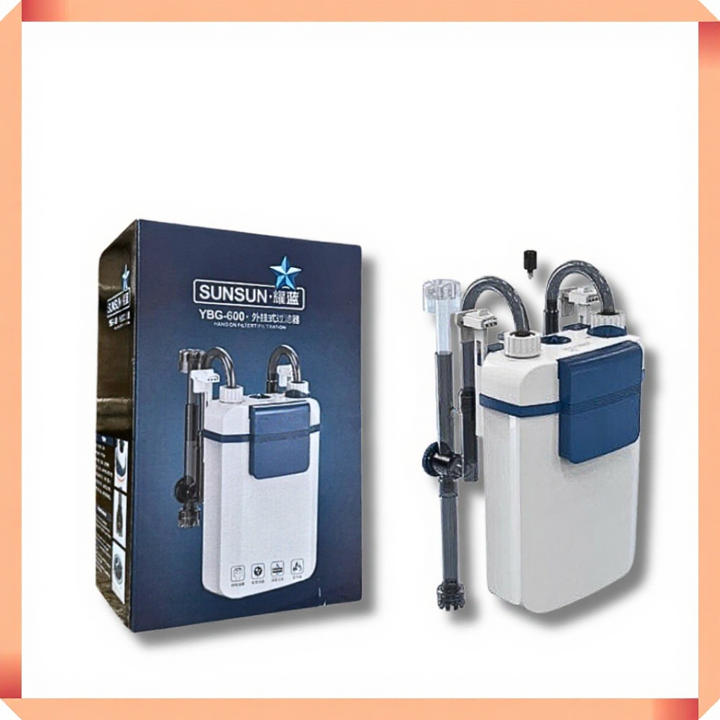 Lọc treo Sunsun YBG thế hệ mới - Lọc YBG 300 400 500 600 có váng, điều chỉnh dòng cho bể cá cảnh, th