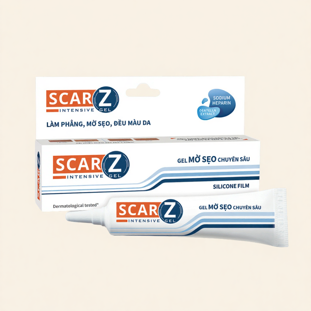Gel mờ sẹo, mờ thâm Scarz Intensive Gel 9g