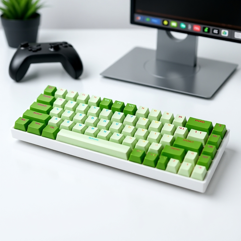 Bàn phím cơ Bluetooth Không dây Leaven K68 - Led RGB - Có hot-swap - Keycap Xuyên LED - Có APP tùy chỉnh