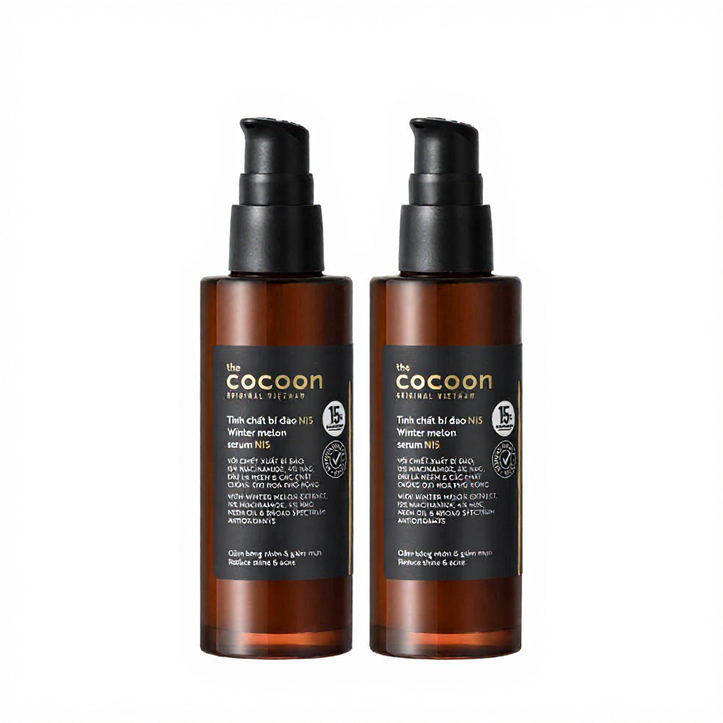 Combo 2 Tinh chất bí đao N15 Cocoon 70ml với 15% niacinamide giảm bóng nhờn và mụn