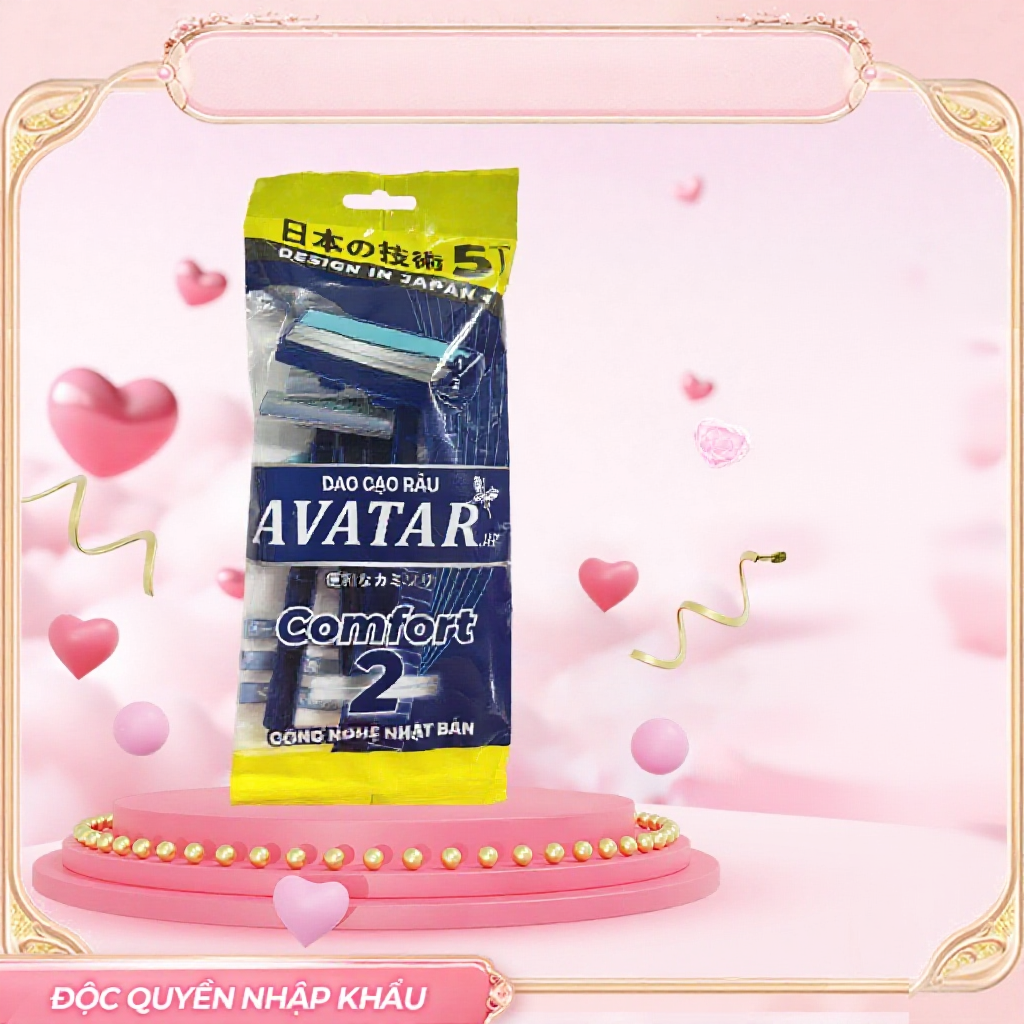 Dao Cạo Râu Avatar 2 Lưỡi Kép Thân Nhựa Dành Cho Nam