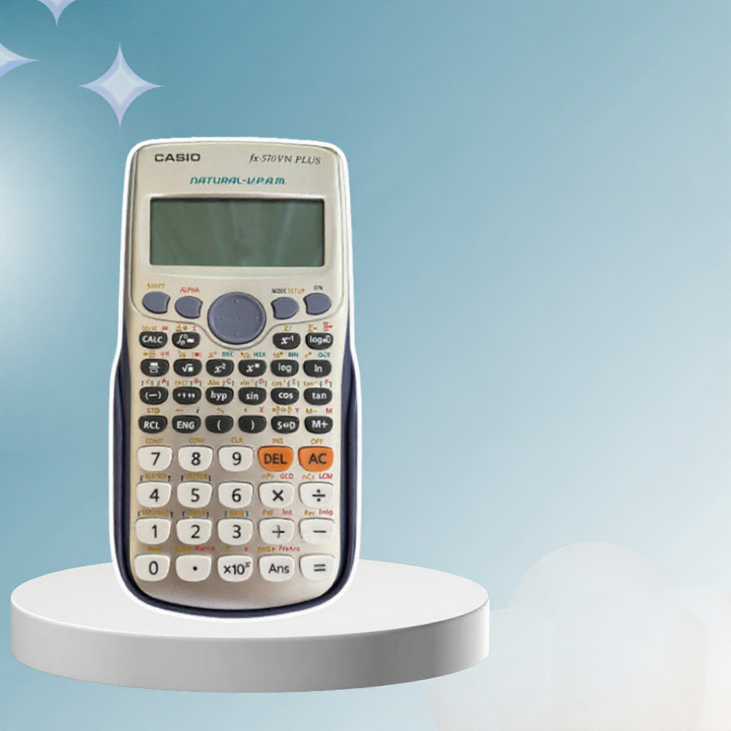 Máy tính Casio FX 570VN Plus, tính toán nhanh, 453 chức năng, pin AAA