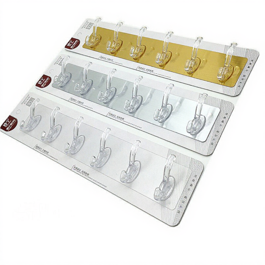 Thanh 6 Móc dán tường Siêu Dính