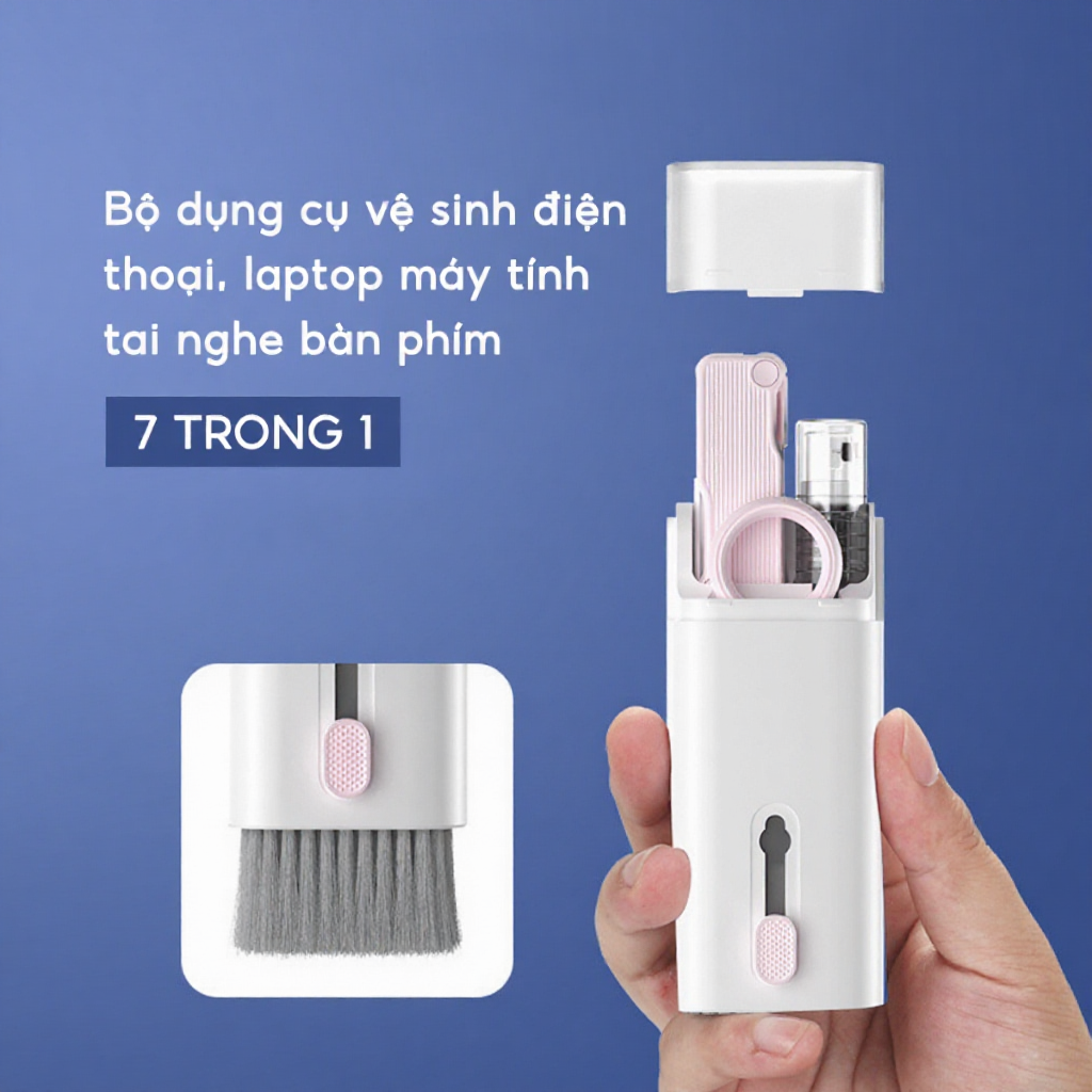 Bộ Dụng Cụ Vệ Sinh Máy Tính 7in1 Nhỏ Gọn Tiện Lợi