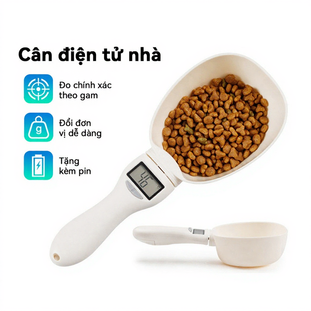 Cân thìa điện tử CHOME SC-002 chính xác đến 1g, màn hình LCD rõ nét