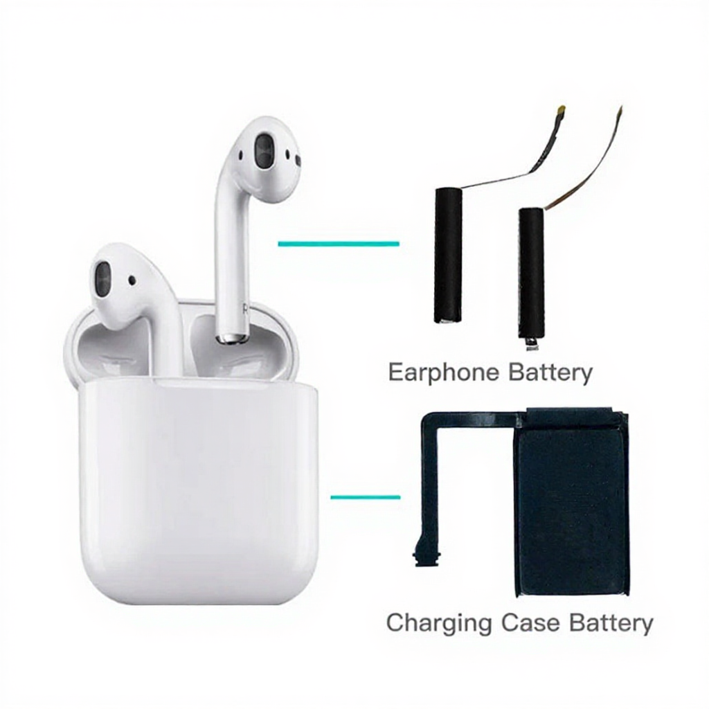 Pin thay thế cho Airpods 1, 2 25mAh - Tuổi thọ pin đơn 4-5 giờ