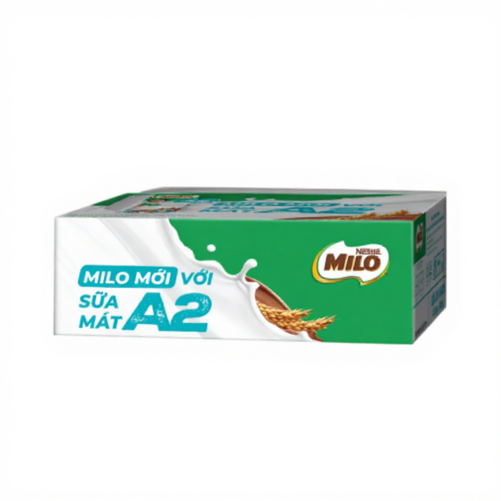 [Live]Thùng Sữa Lúa Mạch Nestle MILO A2 MỚI 12(4x180ml)