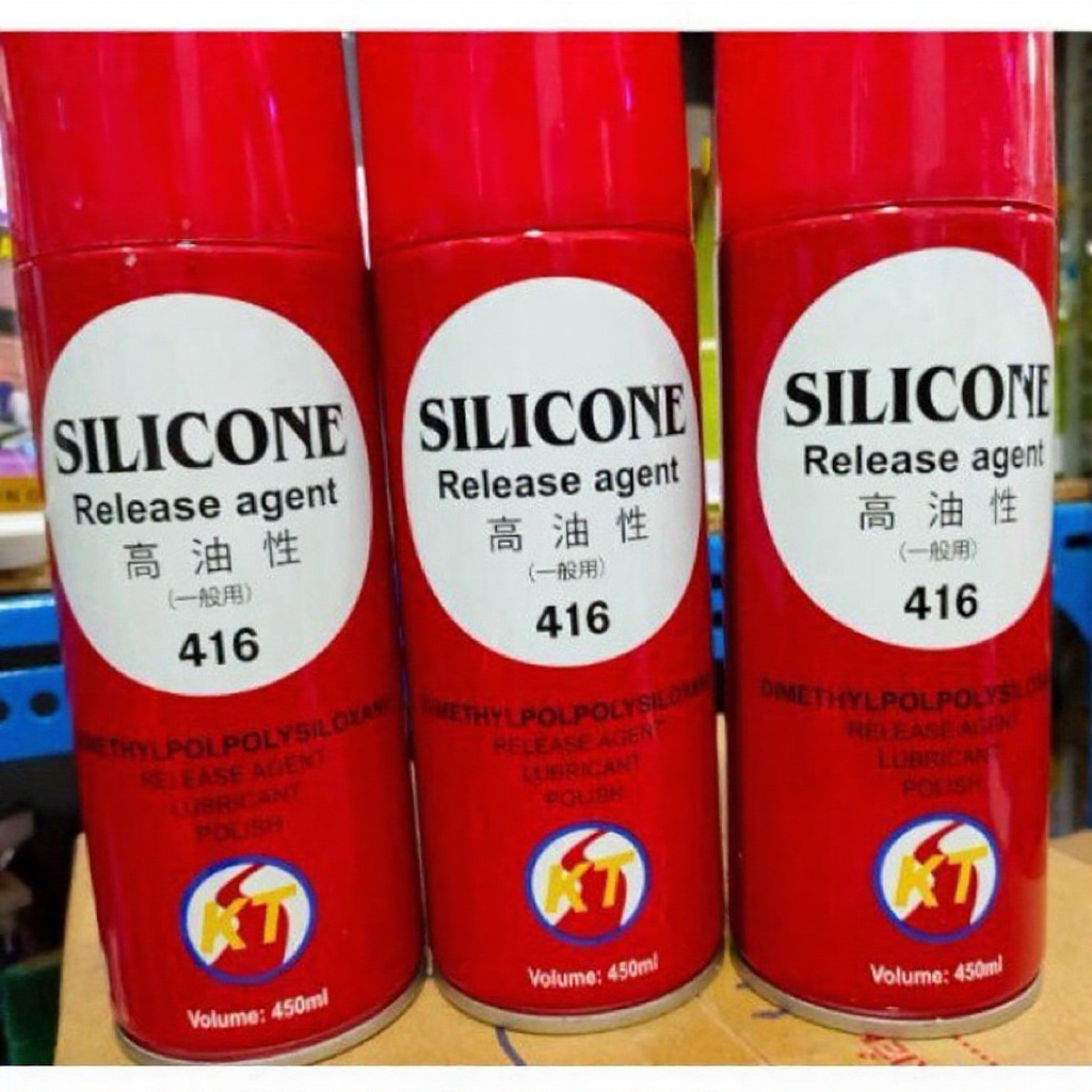 Chai Xịt Bôi Trơn Silicon Release Agent 416 450ml - Dầu Tách Khuôn Tạo Hình Nhựa Cao Su Chống Dính