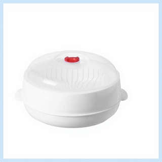 Khay nhựa hấp lò vi sóng 2 tầng chịu nhiệt tốt, sử dụng tiện lợi