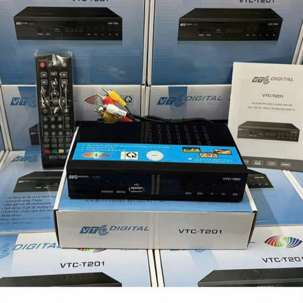 Đầu thu truyền hình số mặt đất dvb t2 VTC T201