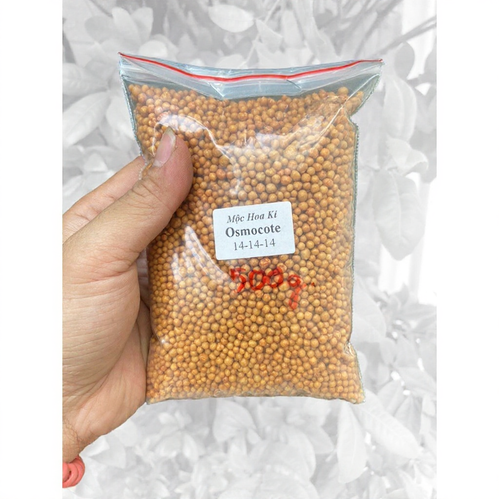 Túi Phân Bón Osmocote 14-14-14 Phân Vàng Thái Lan Dưỡng Kiểng Lá Xương Rồng Sen Đá 500g