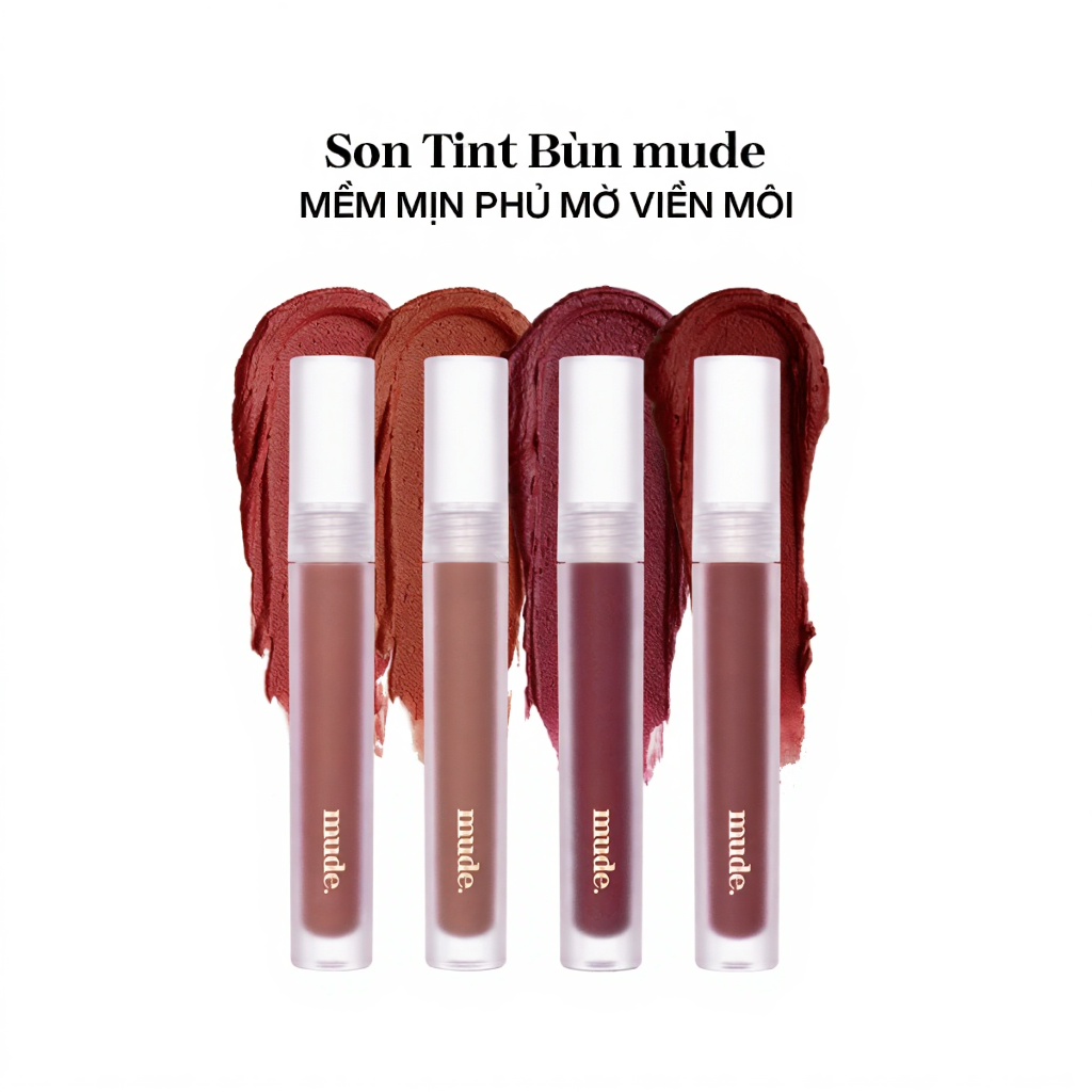Son Tint Bùn mude Mềm Mịn Phủ Mờ Viền Môi (3g)