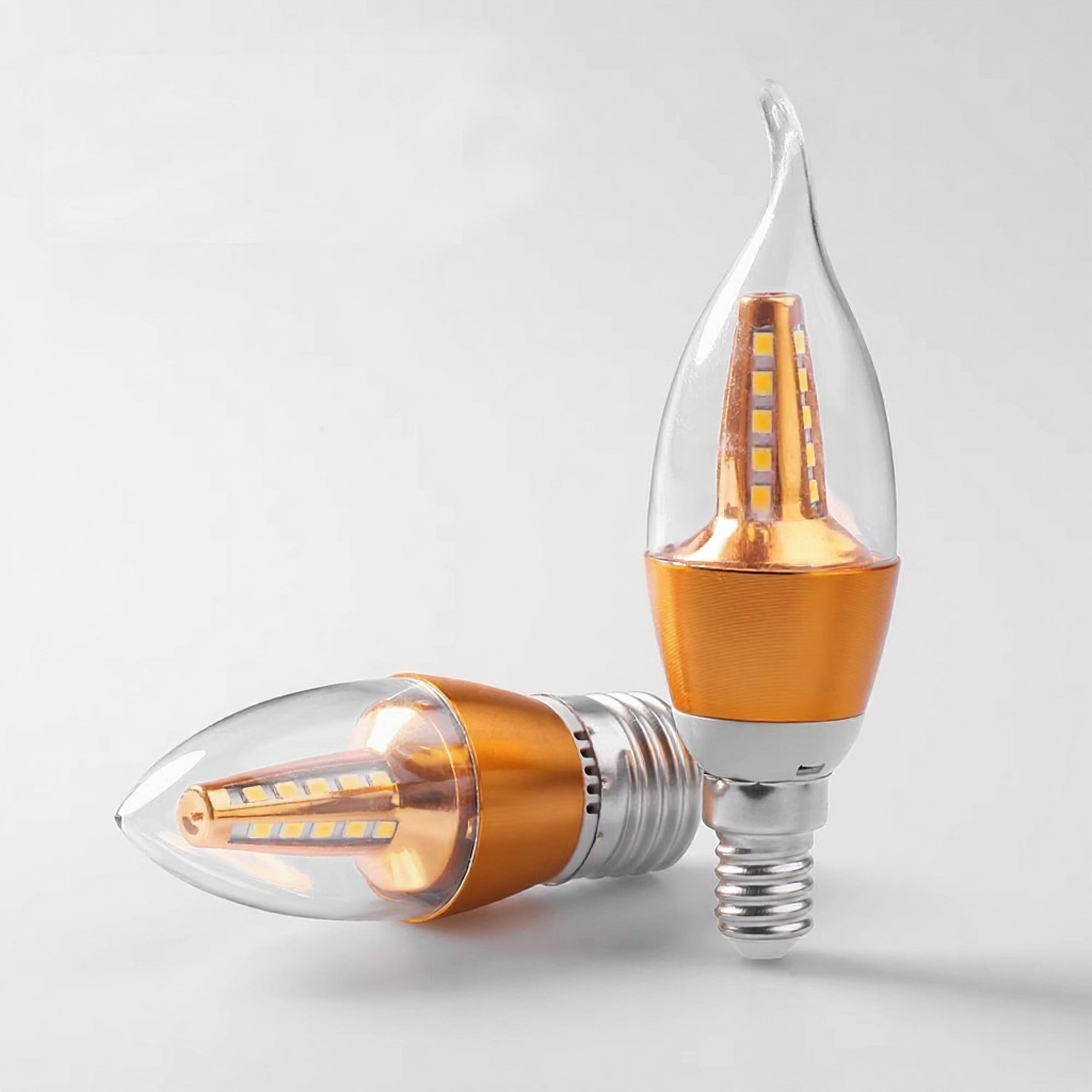 BÓNG LED NẾN ĐUI E14,E27 5W