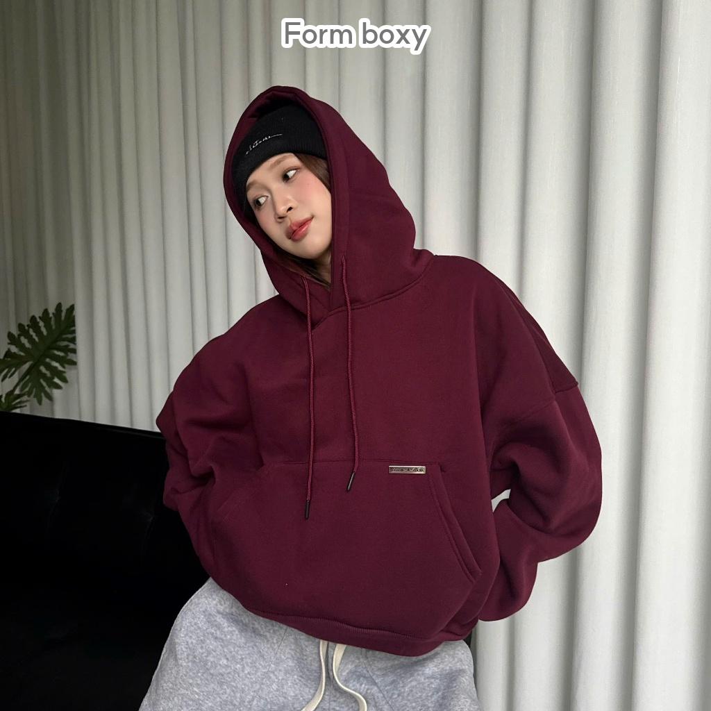 ÁO KHOÁC DAILY BASIC HOODIE TRƠN FORM UNISEX NAM NỮ BOXY NHIỀU MÀU | SSSTORE.AESTHETIC