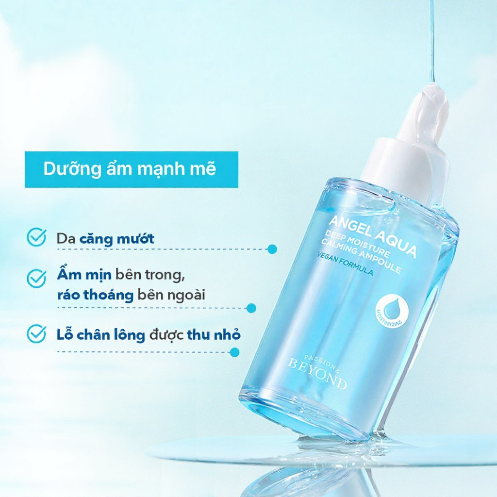Tinh chất làm dịu thuần chay cô đặc Beyond Angel Deep Moisture Calming Ampoule - Huisuri Official