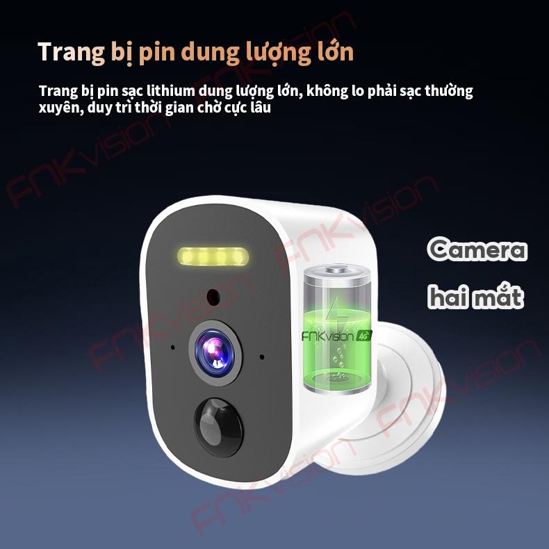 Camera 2 mắt FNKvision 12.0mp Yoosee, camera wifi 360 độ, xem đêm có màu, bảo hành 12 tháng