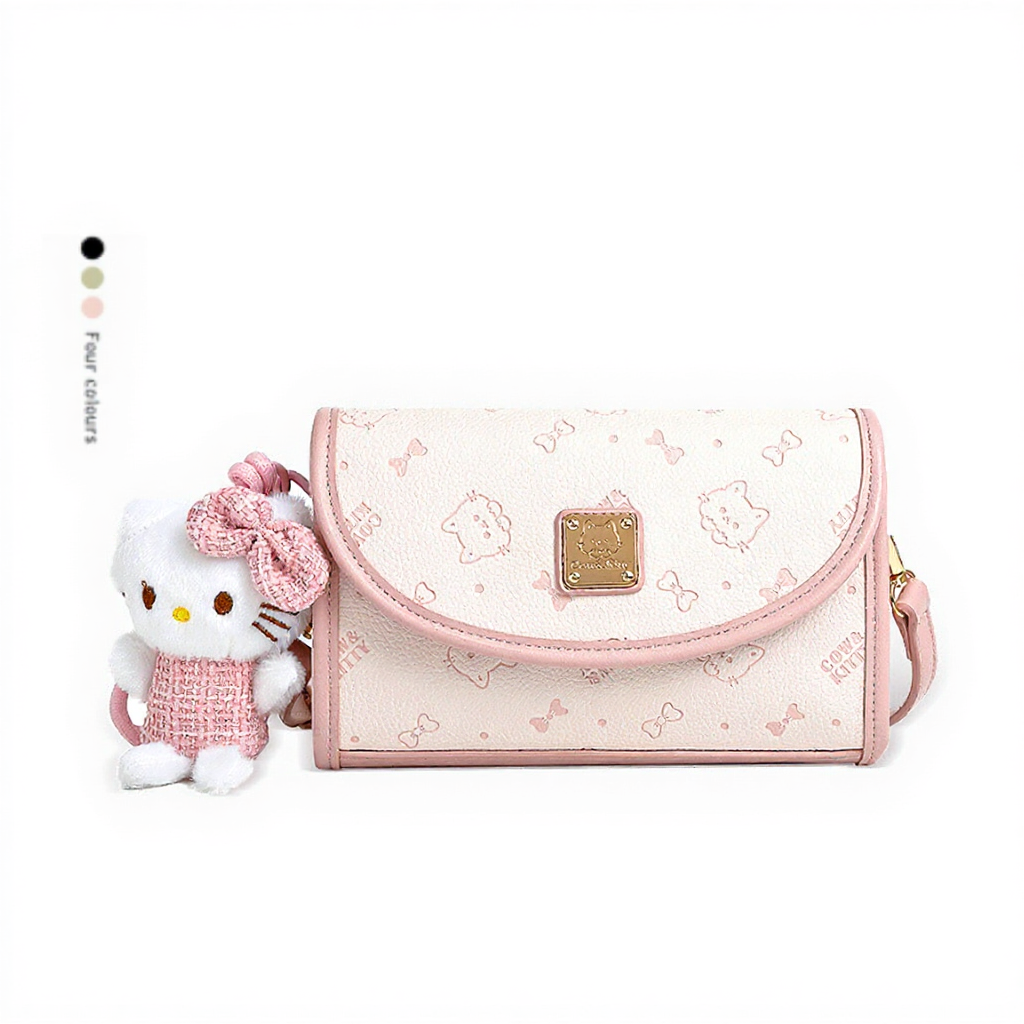 Túi xách Hello Kitty và COW & KITTY BORRY ROSA dễ thương, tiện lợi, nhiều màu sắc