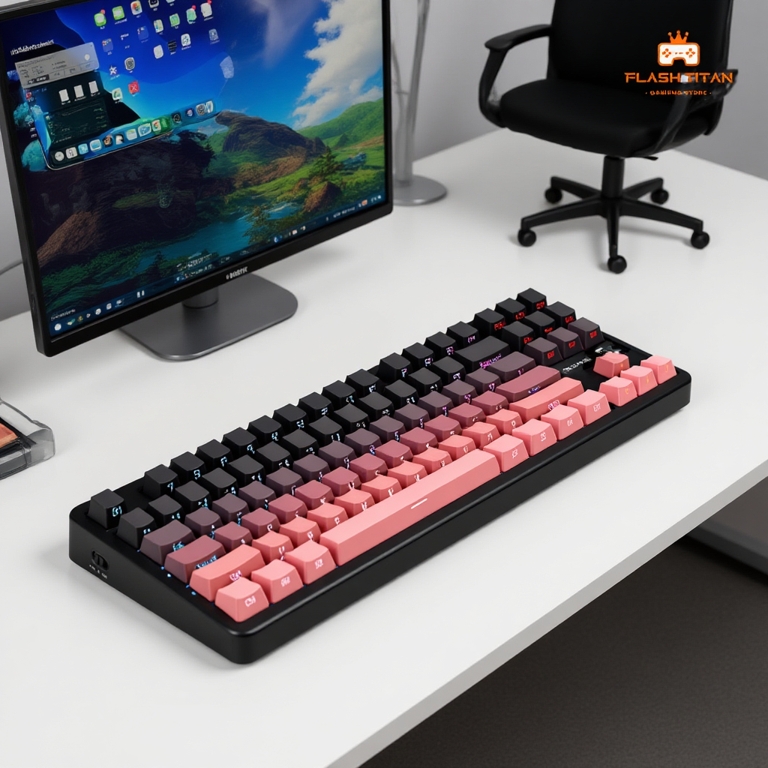 Bàn phím cơ Mchose G87 V2 Kết Nối Không Dây Bluetooth Có núm xoay đa năng - Dùng Cho PC Laptop Chơi Game Văn Phòng
