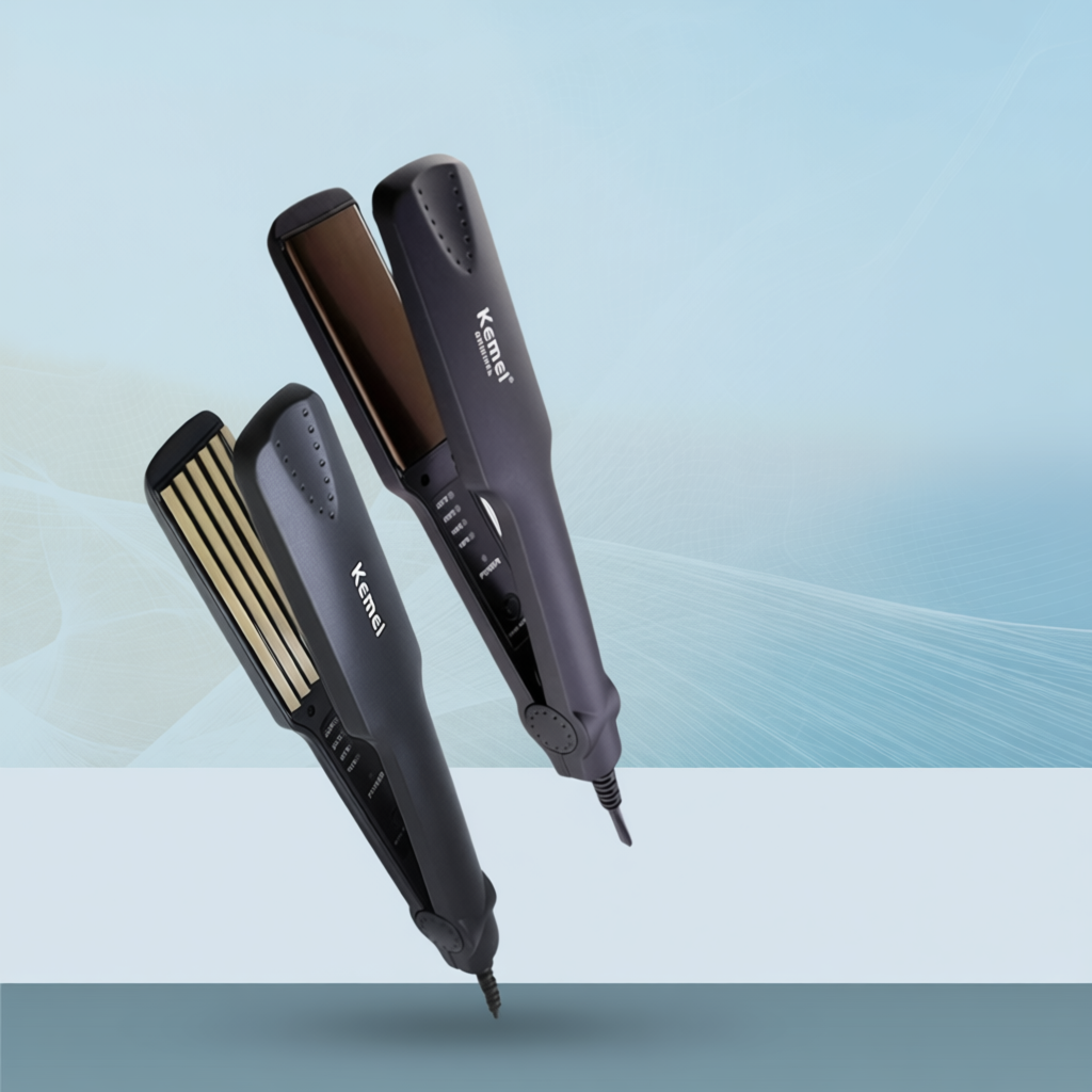 Máy Dập Xù Kemei 4 Mức Độ Nhiệt Bảo Vệ Tóc