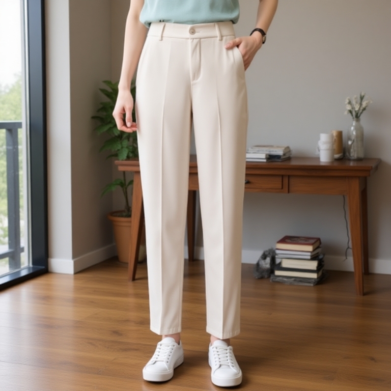 Quần tây công sở nữ kiểu mới vải cotton lạnh nhiều màu