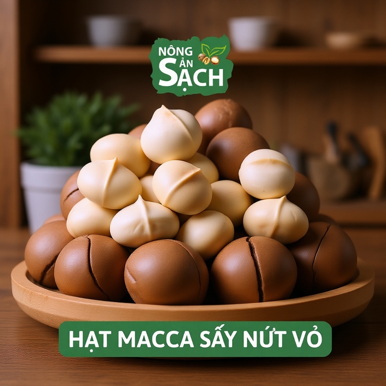 Hạt Macca Lâm Đồng Size A Sấy Lạnh Cao Cấp Nhà Trồng Di Linh, Béo Bùi, Cam Kết Không Hôi Dầu | Nông Sản Sạch