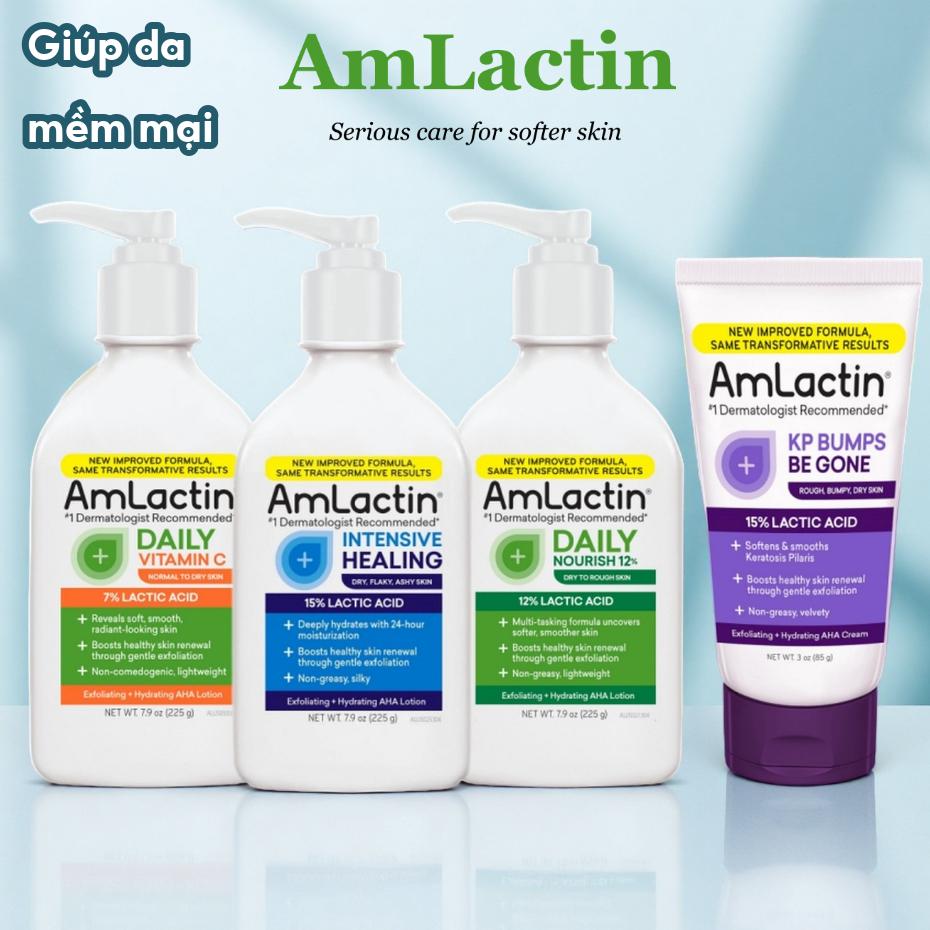 Sữa Dưỡng Thể Amlactin 225g – Dưỡng Ẩm Sâu, Làm Mịn Da, Mờ Thâm Sần
