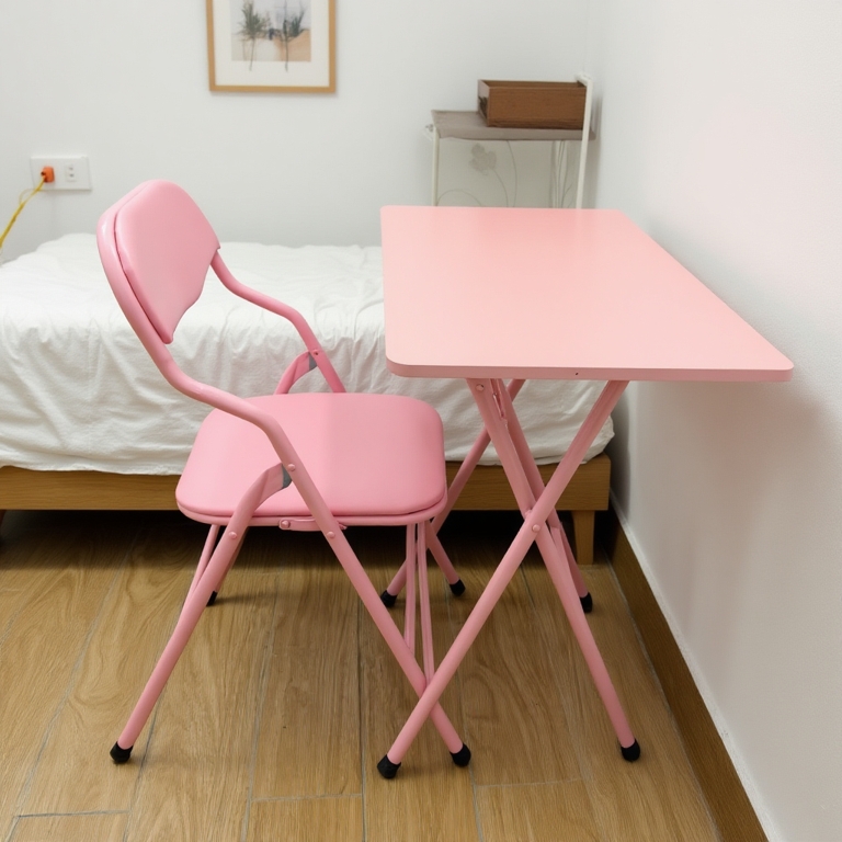 Bộ ghế full Hồng 60x60x75 siêu đẹp dành cho sinh viên