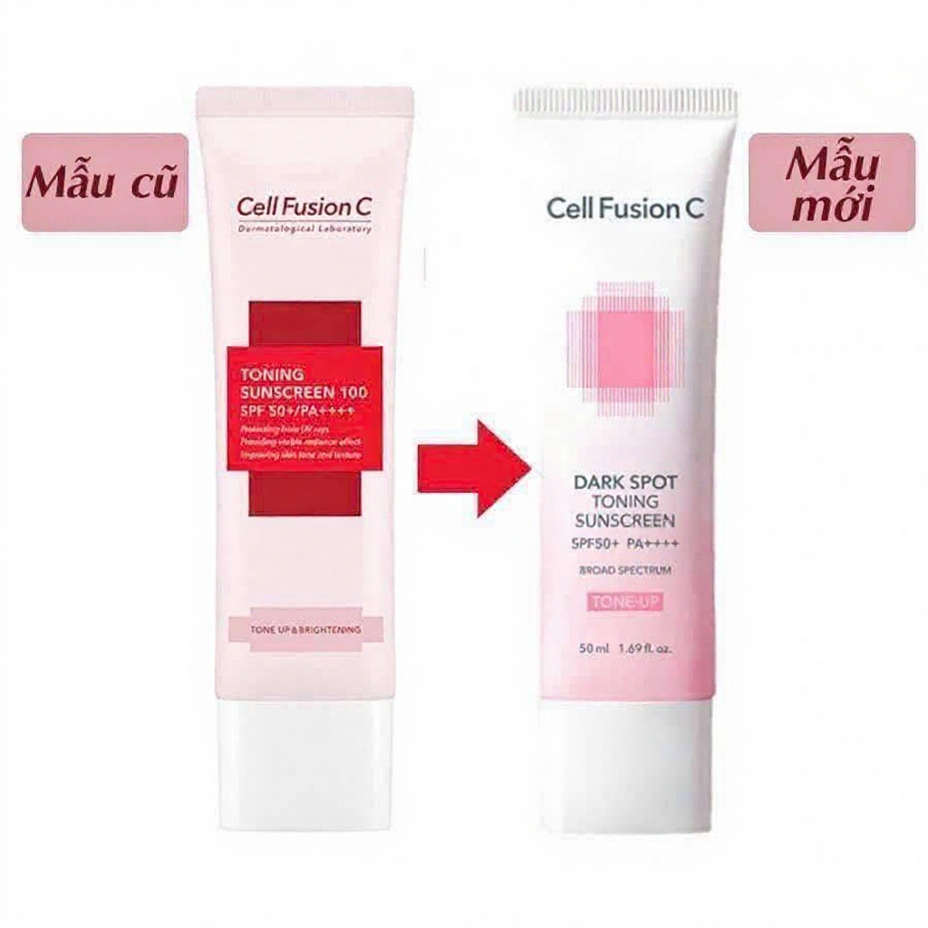 Kem Chống Nắng Cell Fusion C Mẫu Mới - Đỏ (Laser), Xanh (Clear), Hồng (Toning) SPF50+/PA+++