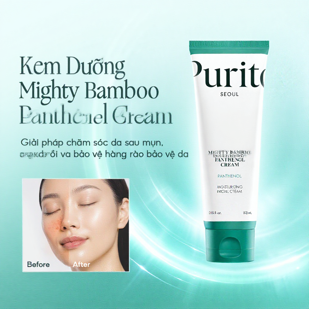 Kem Dưỡng Da PURITO Mighty Bamboo Panthenol Cream 100ml