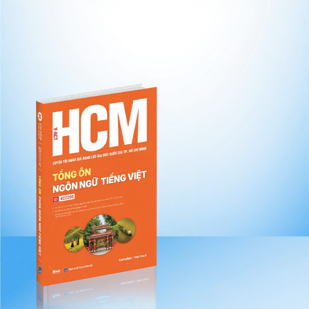 Sách V-ACT  luyện thi Đánh giá năng lực Đại học Quốc gia Thành phố Hồ Chí Minh – Tổng ôn ngôn ngữ Ti