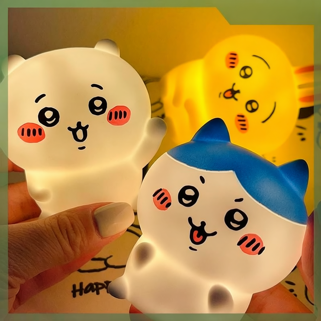 Đèn ngủ hoạt hình Chiikawa vinyl chất lượng cao