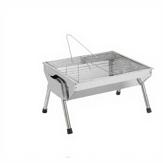 Bếp nướng than hoa mini TopV ViS bằng inox có thể gấp gọn dùng cho dã ngoại BBQ ngoài trời