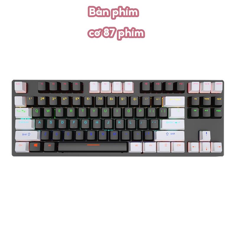 Bàn phím cơ K550 V9, K200 có dây 87 phím led nhiều màu , led đẹp  có nhiều chế độ led