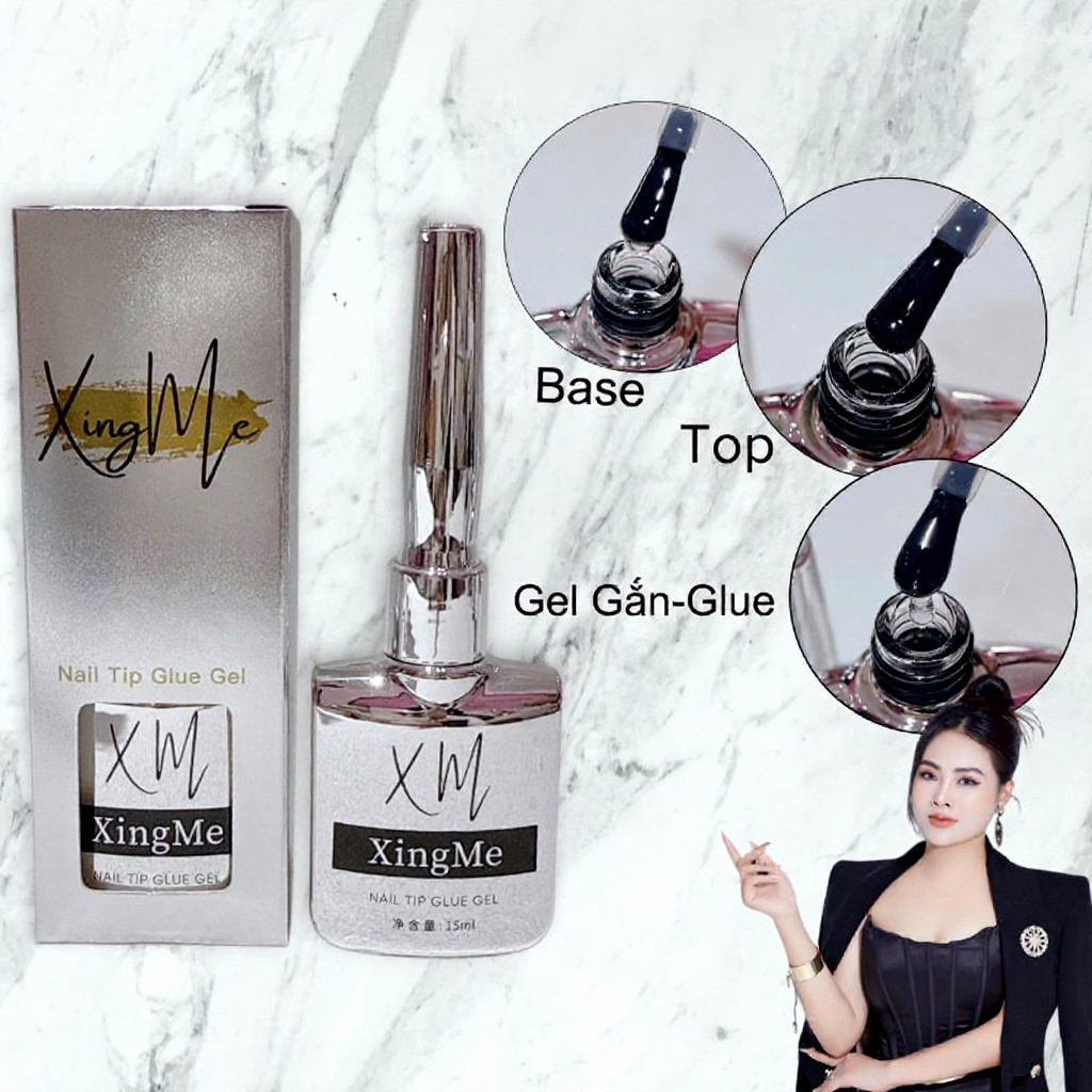 Sơn Base liên kết, Top bóng, 6in1 Glue Gel hãng XINGME [THANH VY EDANA]