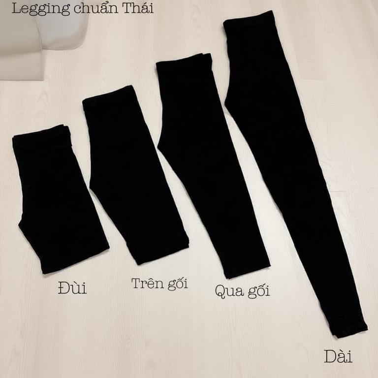 (SALE)Quần legging chuẩn RAINBOW thái lan (tag mạc như hình) MÀU ĐEN