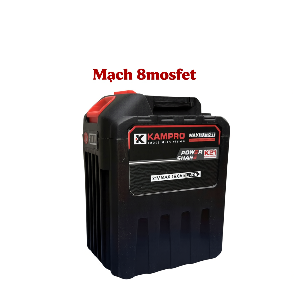 Pin Hệ M21 KAMPRO - 30 Cell 15Ah Dung Lượng Cao, Chân Phổ Thông 4cm, Có Đèn Báo