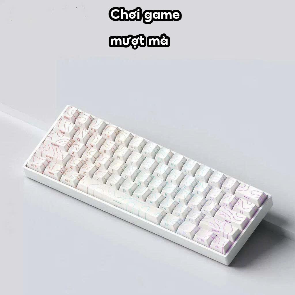 Bàn phím cơ có dây K200 trục đỏ phím led xuyên phím, bàn phím cơ học 100% dành cho chơi game, văn phòng