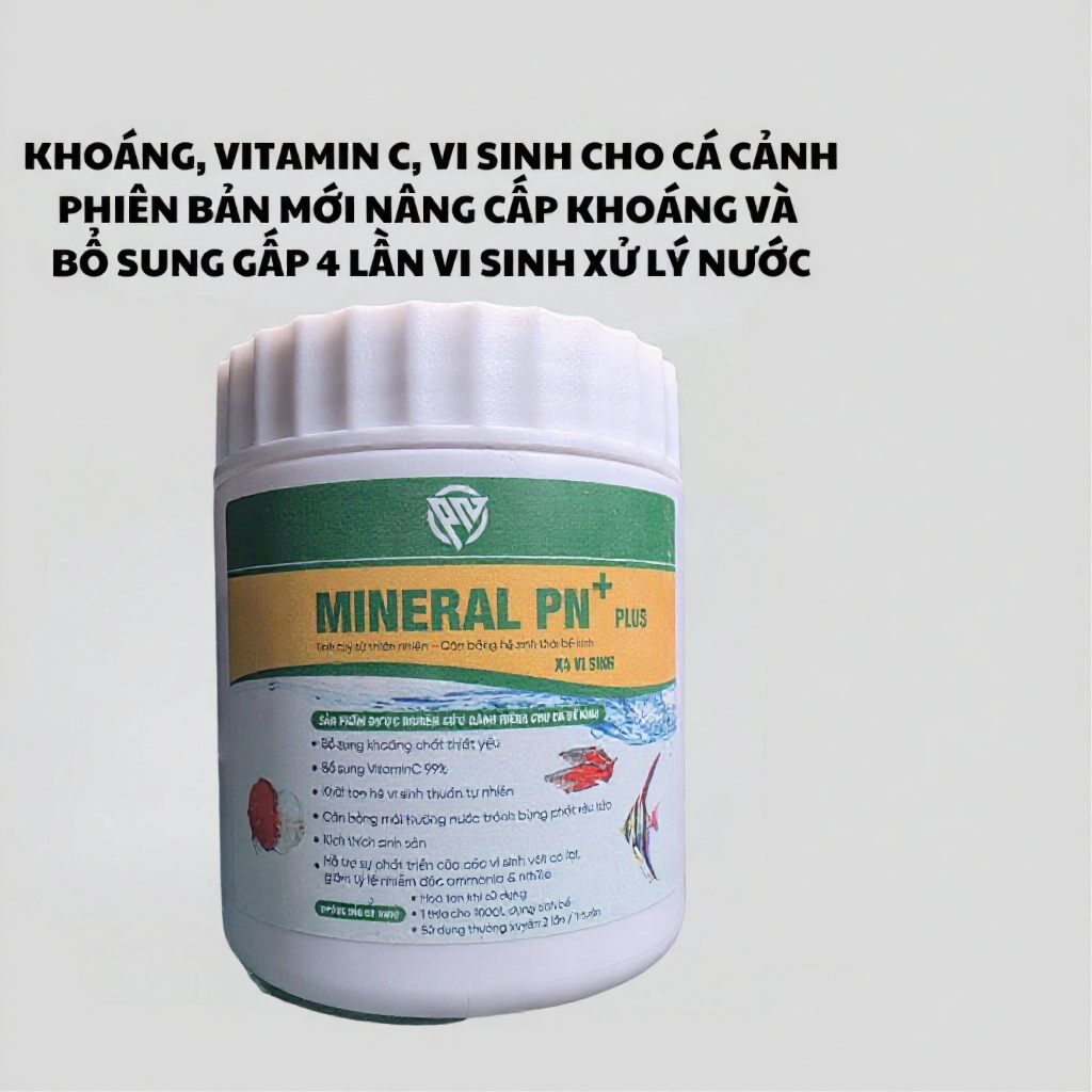 Bột khoáng và vi sinh PN Mineral Vitamin C cho cá cảnh