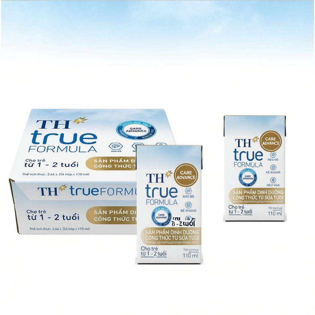 Sữa tươi công thức TH True Formula 110ml ( 110ml x 24 hộp) cho trẻ từ 1-2 tuổi