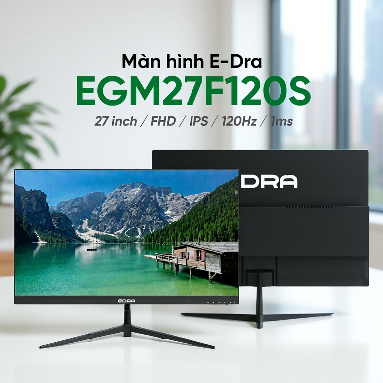 Màn Hình E-Dra EGM24F100H EGM27F100H EGM24F120H 24-27"/FHD/IPS/1ms Hàng Chính Hãng
