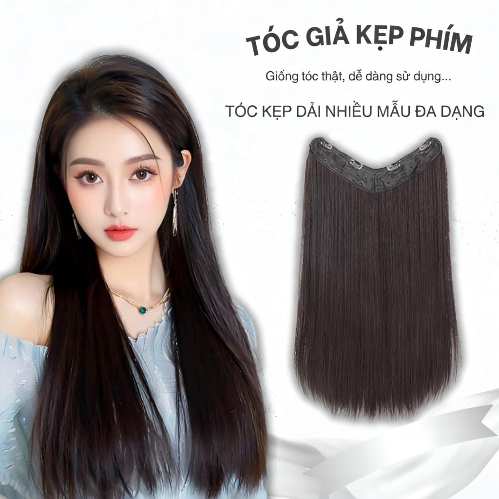 Tóc kẹp dải U, dải thẳng iAN