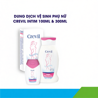 Dung Dịch Vệ Sinh Phụ Nữ Crevil Intim Cân Bằng pH Tự Nhiên, Dưỡng Ẩm Sâu, Dịu Nhẹ