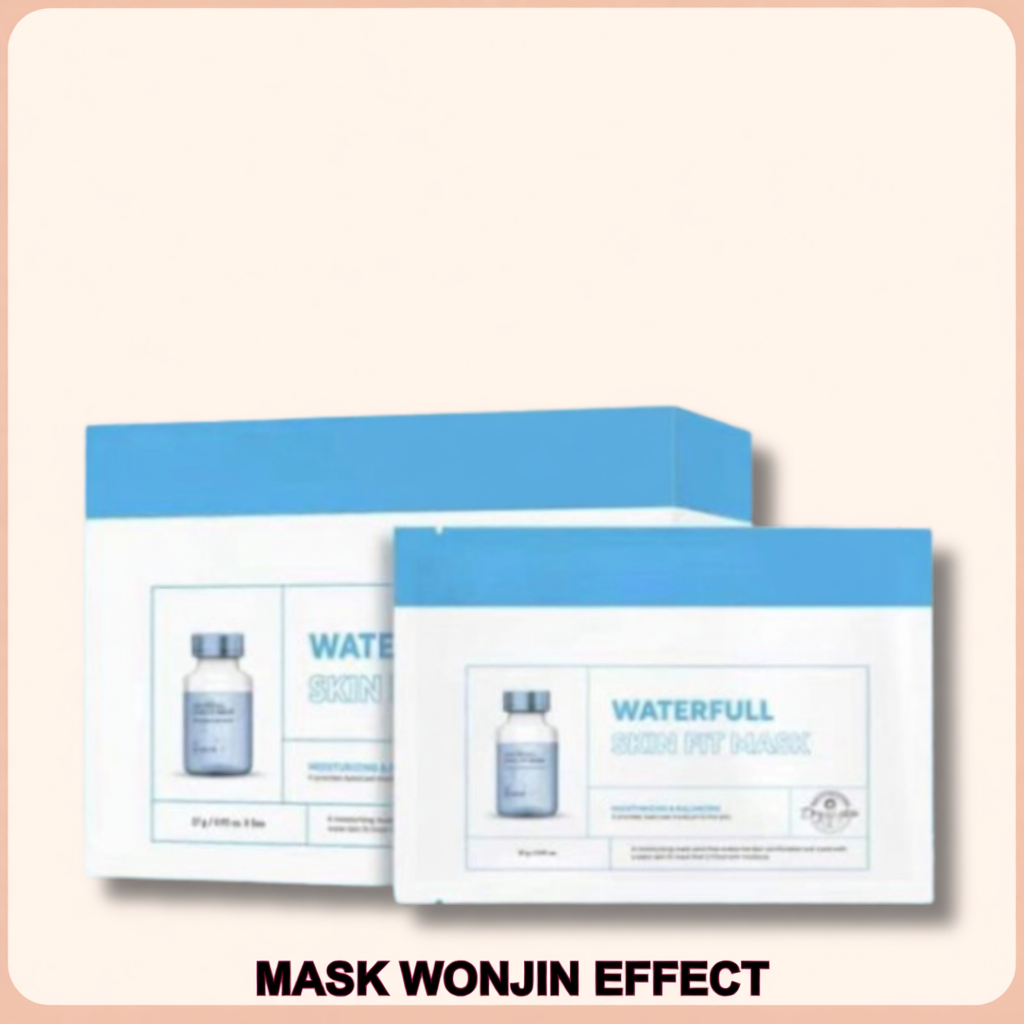 COMBO 2 hộp mặt nạ WONJIN Waterfull Skin Fit Mask  Mặt Nạ Giúp Giảm Sưng Viêm Mụn