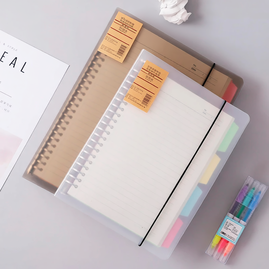 Sổ còng, bìa sổ còng sắt A4 A5 B5 4 - 30 còng làm sổ tay, sổ ghi chép