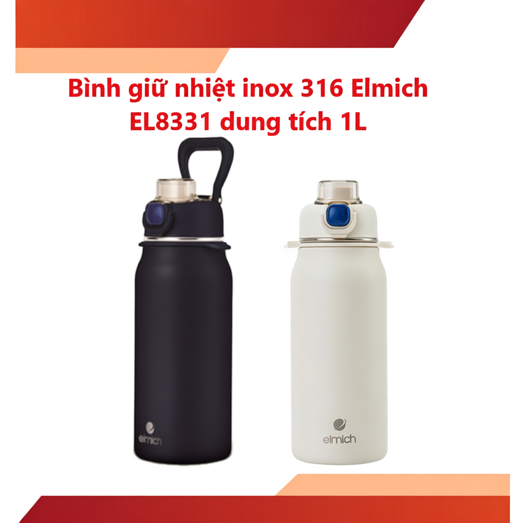 Bình giữ nhiệt inox 316 Elmich EL8331 dung tích 1L