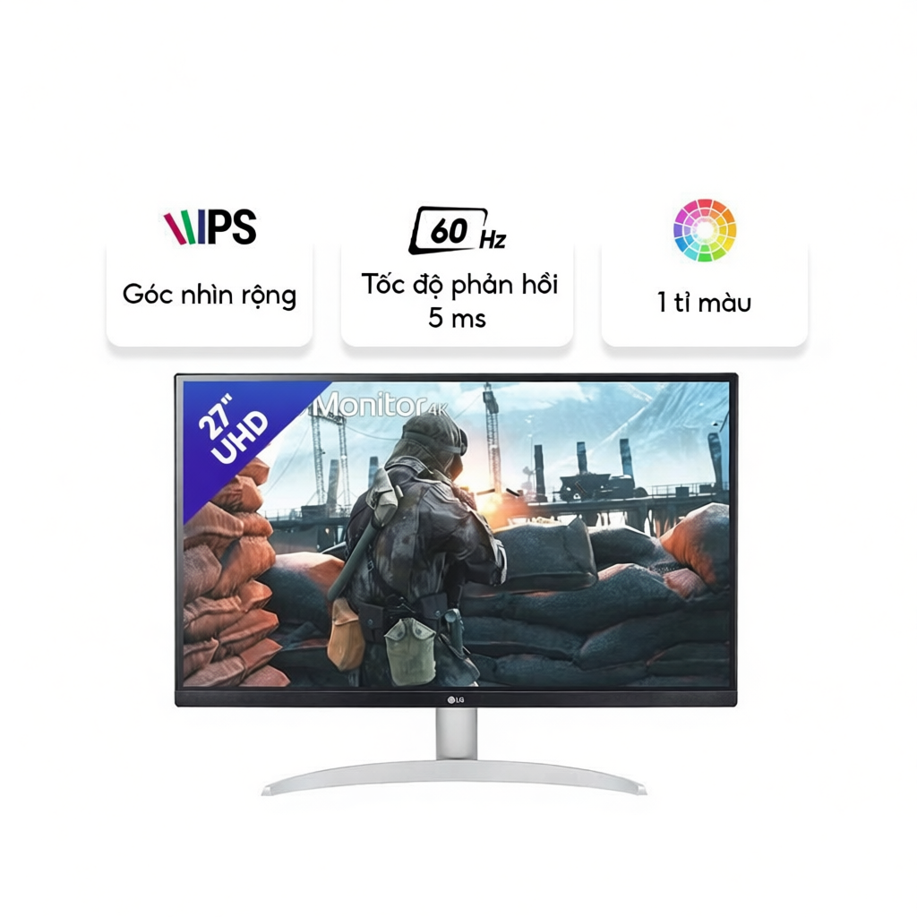 Màn hình LG 27UP600K-W.ATV - 27inch - 4K UHD - IPS - 60HZ - 5ms - DisplayHDR 400
