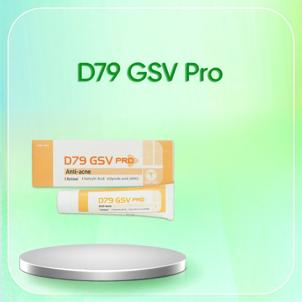 D79 GSV Pro 20g - Gel ngăn ngừa và giảm mụn, thâm (Retinol, Salicylic, AHA)